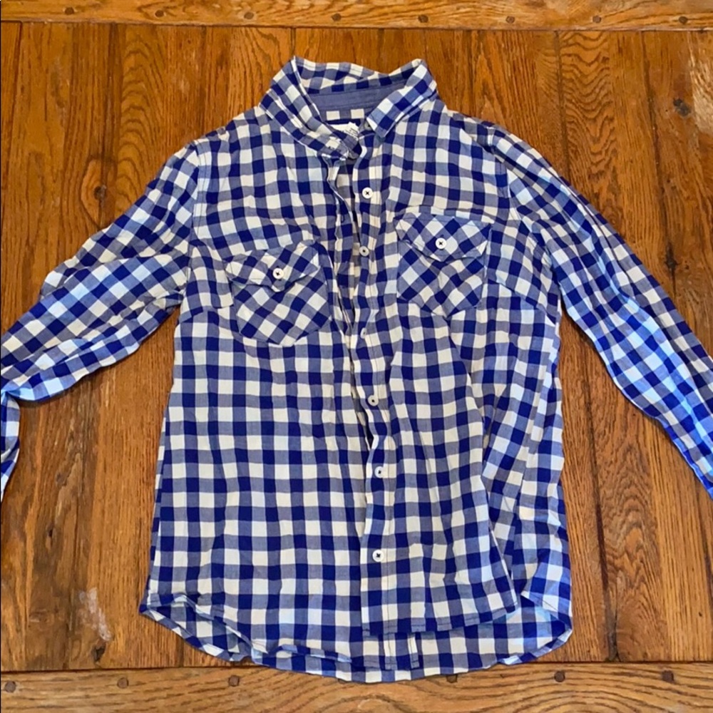 Blue Checkered Button Up